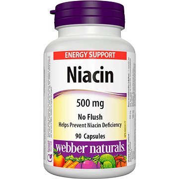 Webber Naturals Niacin 500 mg 90 cps (9548)