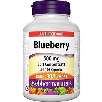 Webber Naturals Blueberry 500 mg 120 cps (10621)