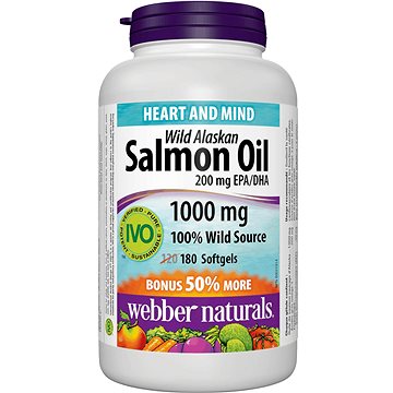 Webber Naturals Salmon Oil 1000 mg 180 tob (12005)