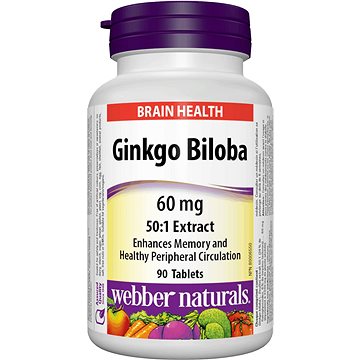 Webber Naturals Ginkgo Biloba 60 mg 90 tbl (4967)