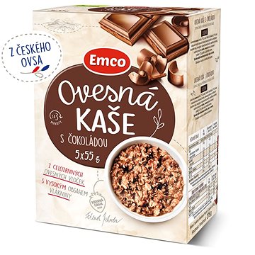 Emco Ovesná kaše s čokoládou 5x55g (8595229916192)