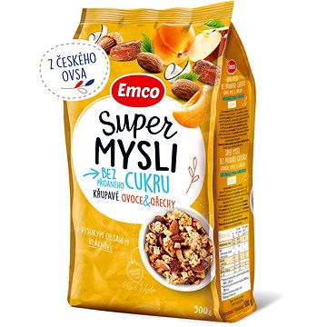 Emco Super mysli bez přidaného cukru ovoce & ořechy 500g (8595229923336)