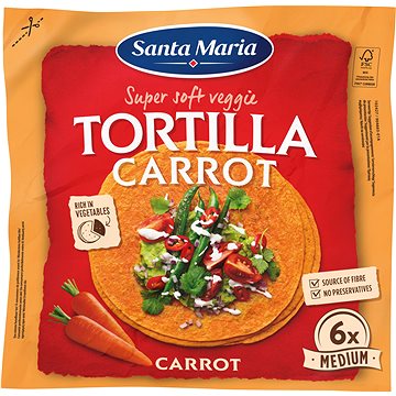 Santa Maria Veggie tortilla mrkev 240g B12 (7311311024276)