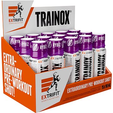 Extrifit Trainox Shot 15 x 90 ml black currant (8595697600876)