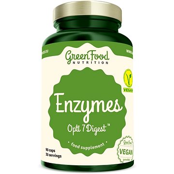 GreenFood Nutrition Enzymy Opti 7 Digest 90 kapslí (8594193920389)