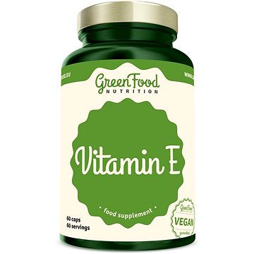 GreenFood Nutrition Vitamín E 60 kapslí (8594193920402)