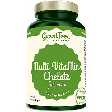 GreenFood Nutrition Multi VitaMin Chelate pro muže 90 kapslí (8594193921393)