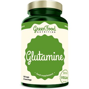 GreenFood Nutrition Glutamin 120 kapslí (8594193920525)