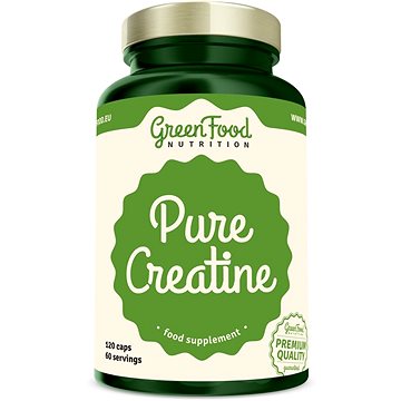 GreenFood Nutrition Creapure Creatine 120 kapslí (8594193924103)