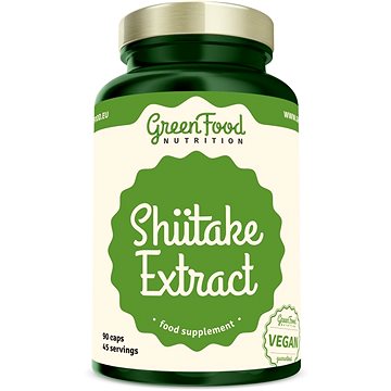 GreenFood Nutrition Shiitake 90 kapslí (8594193920617)