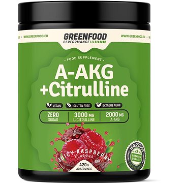 GreenFood Nutrition Performance A-AKG + Citrulline Malate Juicy raspberry 420g (GF6042)