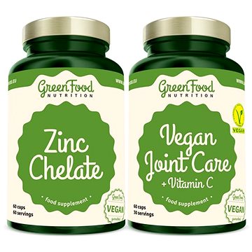 GreenFood Nutrition Vegan Joint Care + vitamin C 60cps + Zinc Chelate 60 cps. (8594193928118)