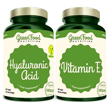 GreenFood Nutrition Hyaluronic Acid 60cps. + Vitamin E 60cps (8594193928156)