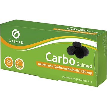 Galmed Carbo medicinalis, 20 tablet (8594058230776)