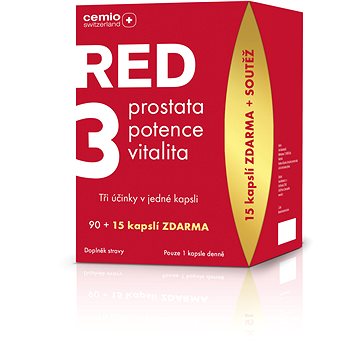 Cemio RED3, 90+15 kapslí - dárkové balení 2022 (7640181680412)