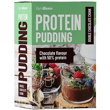 GymBeam Proteinový puding 500 g, double chocolate chunk (8588006485578)