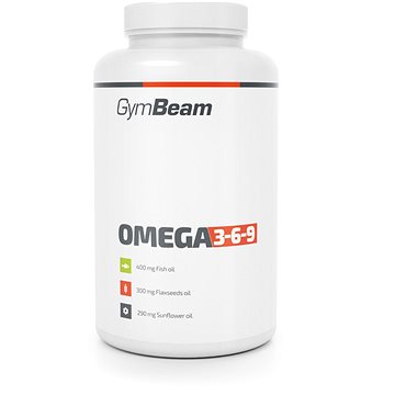 GymBeam Omega 3-6-9 240 kapslí, unflavored (8588007570167)