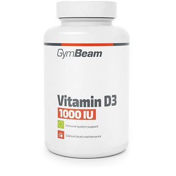 GymBeam Vitamín D3 1000 IU, 120 kapslí (8588007275888)
