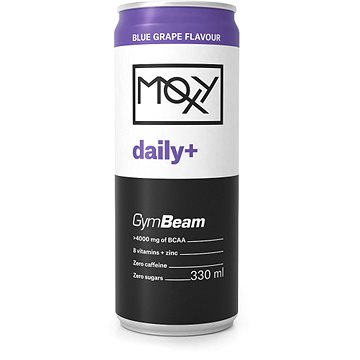 GymBeam MOXY daily+ 330 ml, modré hrozno (8586022213816)