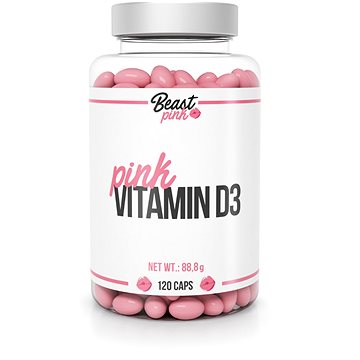 BeastPink Pink Vitamín D3, 120 kapslí (8586022217647)