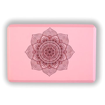 YOGGYS - Cihlička na jógu růžová MANDALA (745125292205)