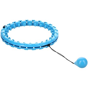 FH01 Modrá masážní hula hoop obruč se závažím home (30-6-092)