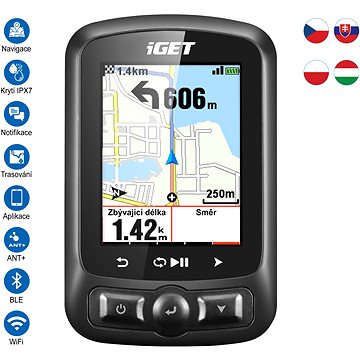 iGET CYCLO C250 GPS, navigace (8594177652152)
