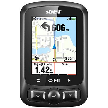 iGET CYCLO SADA C250 GPS navigace, držák AC200, snímač kadence AC61, pouzdro AS250, hrudní pás AHR4 (Bundle C250)