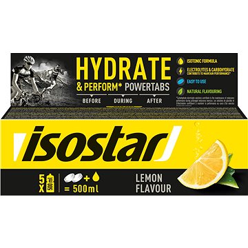 Isostar 120g fast hydratation tablety box, citron (7612100026748)