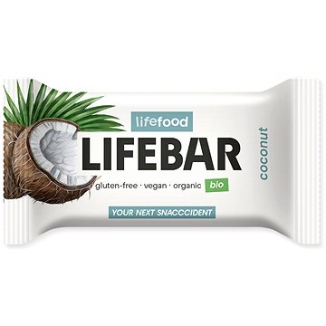 LIFEFOOD Lifebar tyčinka kokosová RAW BIO (VT01205M)