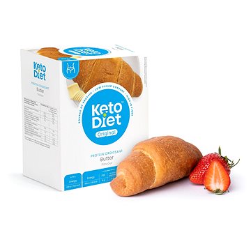 KetoDiet Proteinový croissant - máslová příchuť (2 ks - 1 porce) (8594181012386)