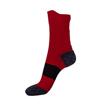 Sportovní ponožky RACE-RE, červená/černá (SPTkmpo05nad)