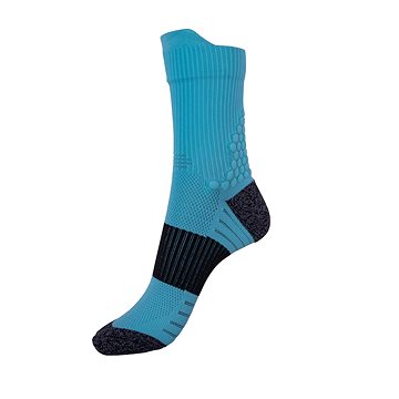 Sportovní ponožky RACE-TQ, tyrkysová/černá (SPTkmpo08nad)