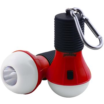 Kempingová LED svítilna KEMPY BULB II červená barva (PL-KEMPY-BULB-II-RED)