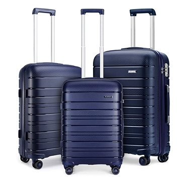 Kono Sada 3 cestovních kufrů 2091 Tmavě modrá Navy S M L (K2091L-NY-20/24/28)