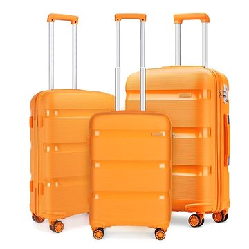 Kono Sada 3 cestovních kufrů 2092 Oranžová S M L (K2092L-OE-20/24/28)