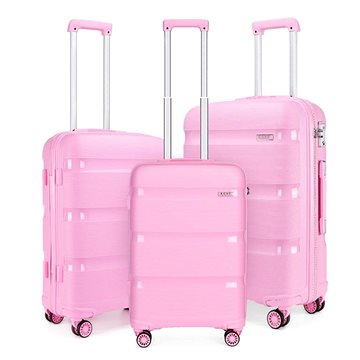 Kono Sada 3 cestovních kufrů 2092 Růžová S M L (K2092L-PK-20/24/28)