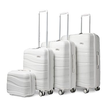 Kono Sada 4 cestovních kufrů 2094 Bílá S M L (K2094L-WE-14/20/24/28)
