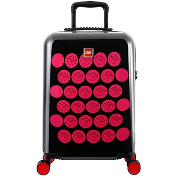 LEGO Luggage ColourBox Brick Dots 20 - Černý/Růžový (5711013078720)