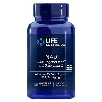 Life Extension NAD+ Cell Regenerator™ a Resveratrol, 30 kapslí (02348)