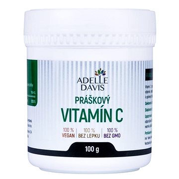 Adelle Davis Vitamín C, práškový, 100 g (8588007980942)