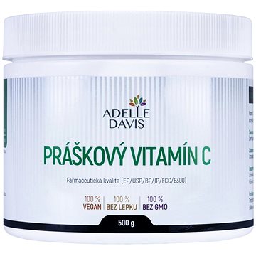 Adelle Davis Vitamín C, práškový, 500 g (8588007980959)