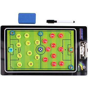 Fotbal 64 magnetická trenérská tabule s klipem (29686)