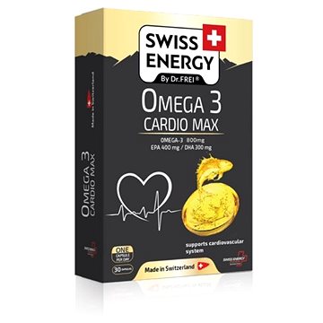 Swiss Energy Omega-3 Cardio Max 30 kapslí (7640162328371)