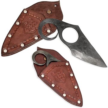 Madhammers Kovaný keltský nůž Dvouprstý s pochvou (MAD-008-GH)