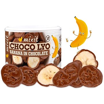 Mixit Křupavé banánky v čokoládě 170g (8595685216638)