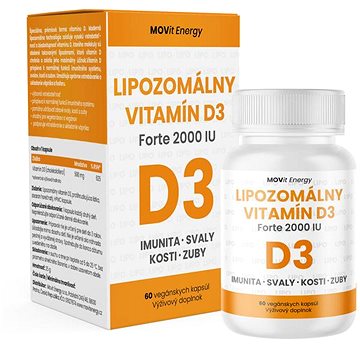 MOVit Lipozomální Vitamin D3 Forte 2000 IU, 60 veg. cps. (8594202101327)