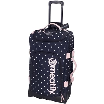 Meatfly Contin Trolley Bag, White Dot / Powder Pink (8590202034696)
