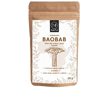 NATU Baobab BIO prášek 80 g (8596299006196)