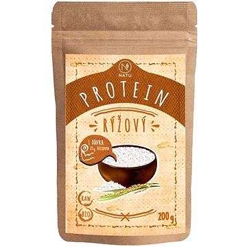 NATU Rýžový protein BIO 200 g (8595653804942)
